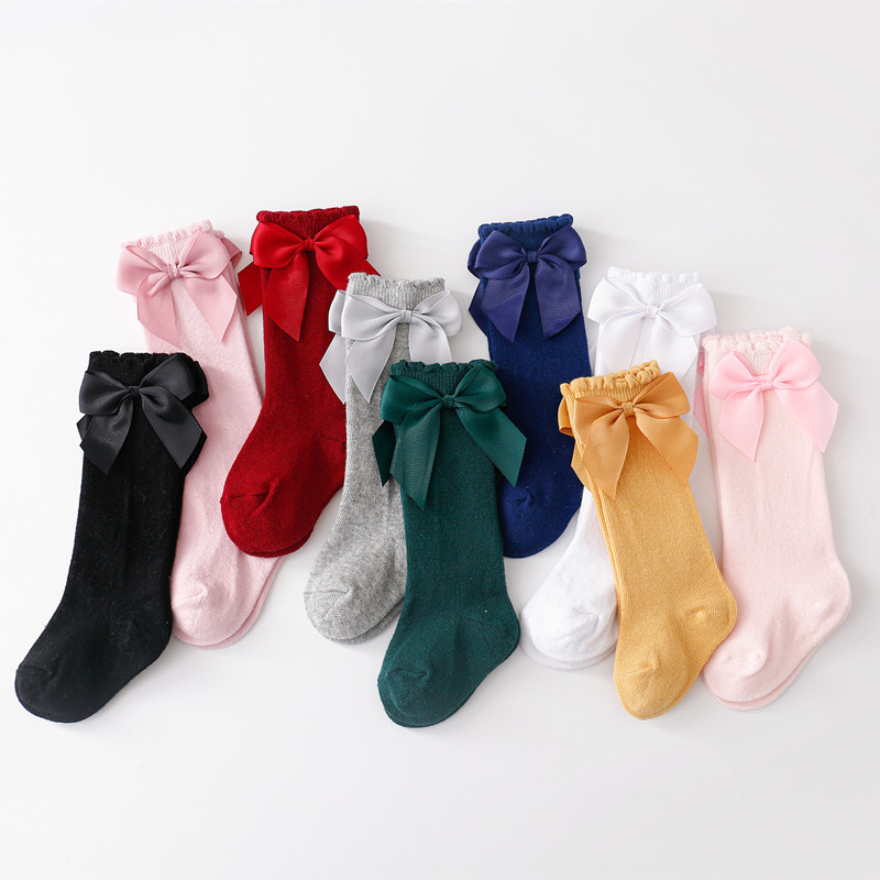 Baby Sock Oximeter - Lawadka-calcetines largos de algodón con lazos