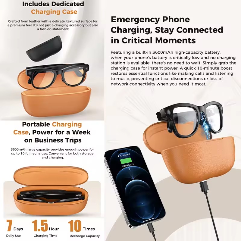 Nuevo 800W 4k HD Cámara gafas  - Smart Glasses Lens reseña y precio